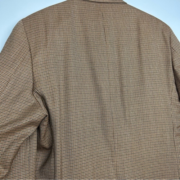 Lauren Ralph Lauren wool 42L men’s classic fit suit jacket blazer houndstooth - Picture 6 of 15